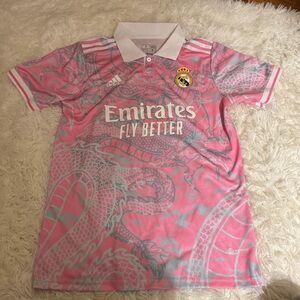 Pink Adidas Men’s Real Madrid Concept Jersey Size Small